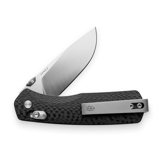 The James Brand The Carter Straight, Carbon Fiber/Stainless