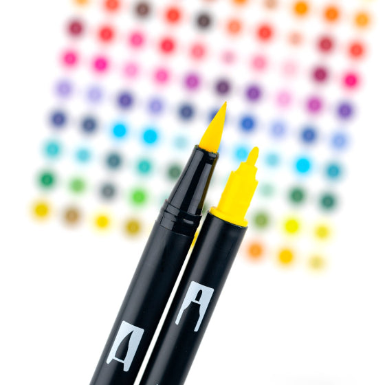 Tombow ABT Dual Brush display eske (Sett med 107 farger)