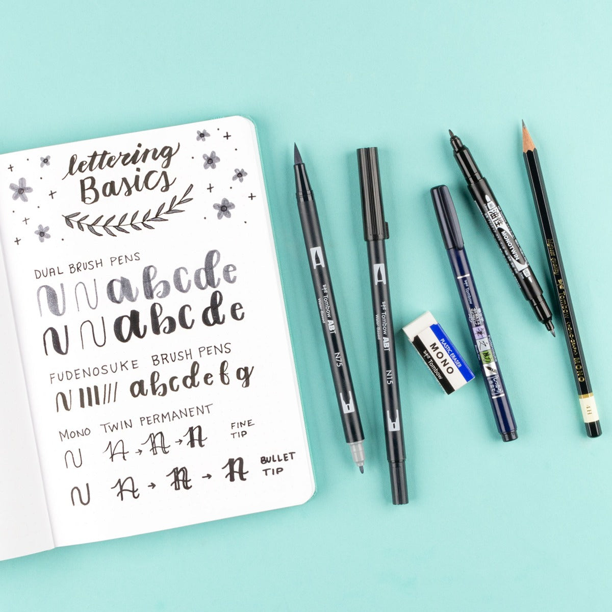 Tombow Lettering Nybegynner Sett