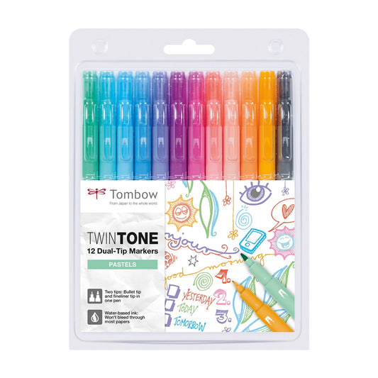 Tombow Marker TwinTone pastel 0.3/0.8mm