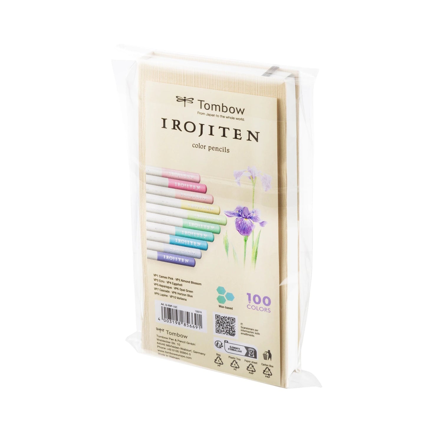 Tombow Pencil Irojiten Vol 8 Very pale tone 3 ass (Sett med 10 Farger)