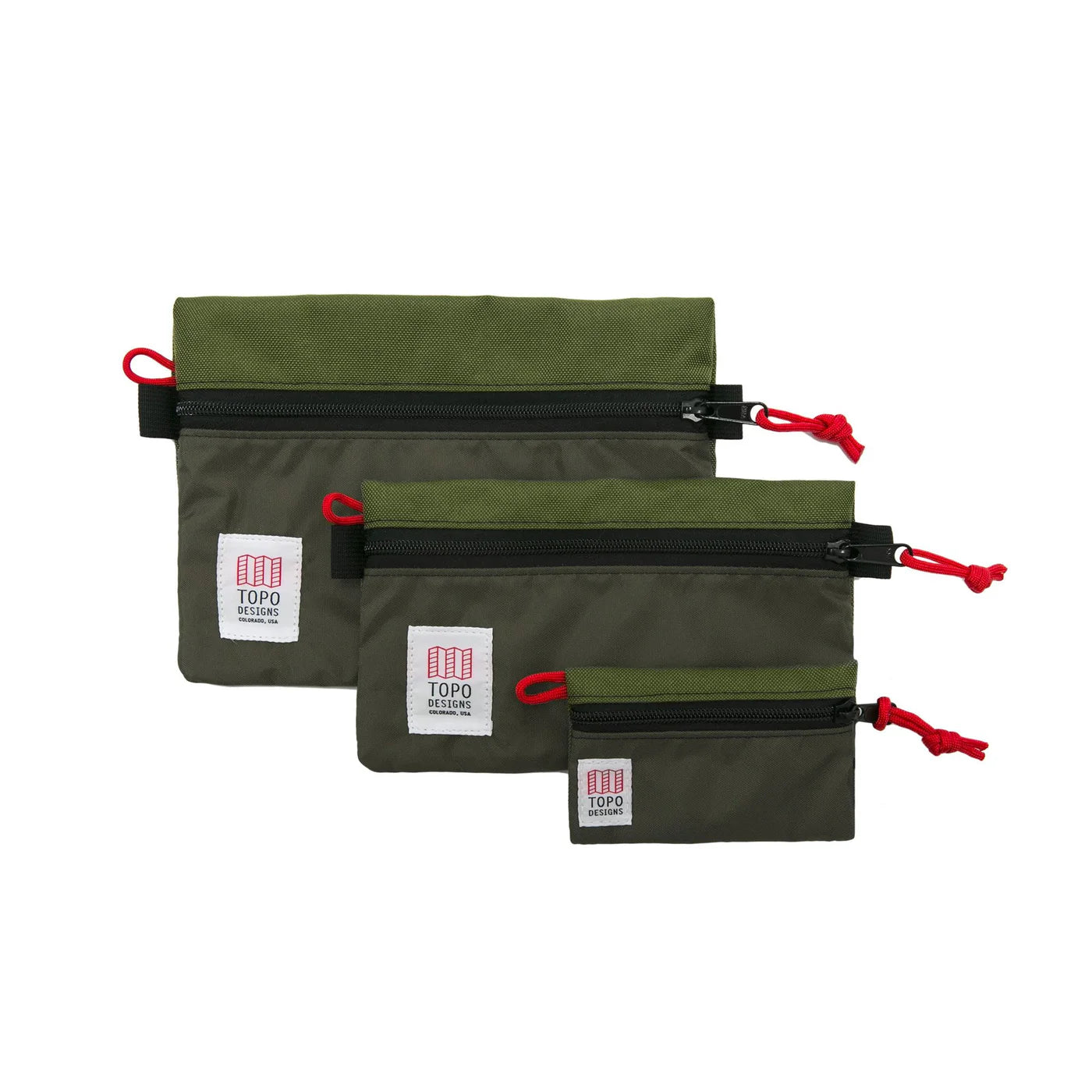 Topo Designs Accessory Bag Small, Olive - Recycled