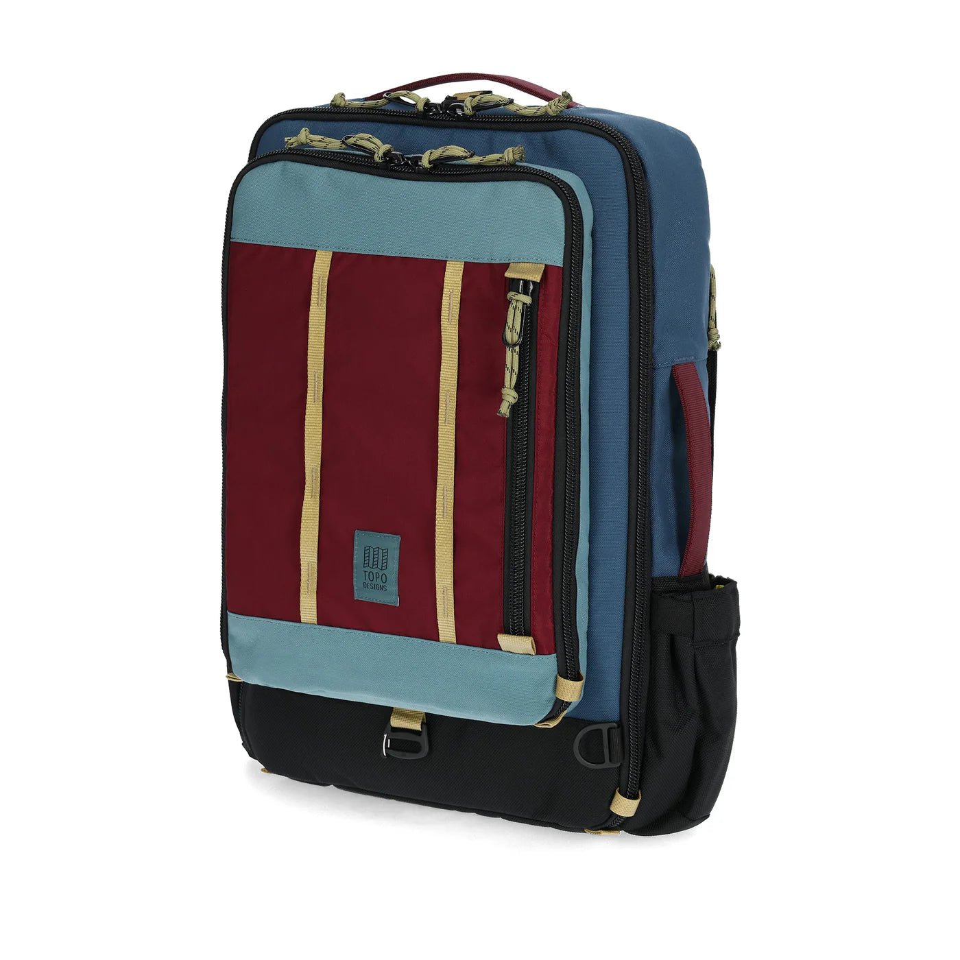 Topo Designs Global Travel Bag 30L, Dark Denim / Burgundy