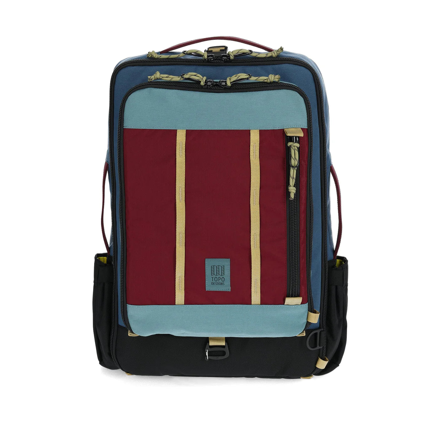 Topo Designs Global Travel Bag 30L, Dark Denim / Burgundy