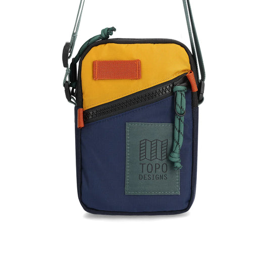 Topo Designs Mini Shoulder Bag 1L, Navy / Mustard