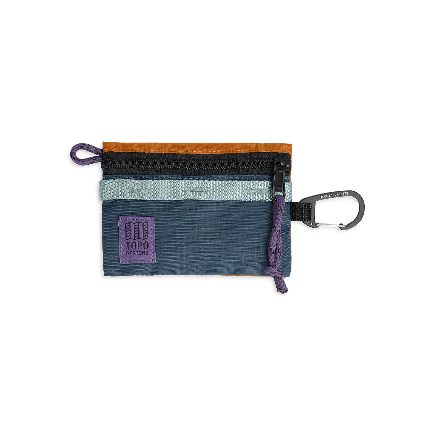 Topo Designs Mountain Accessory Bag Micro, Pond Blue / Spice