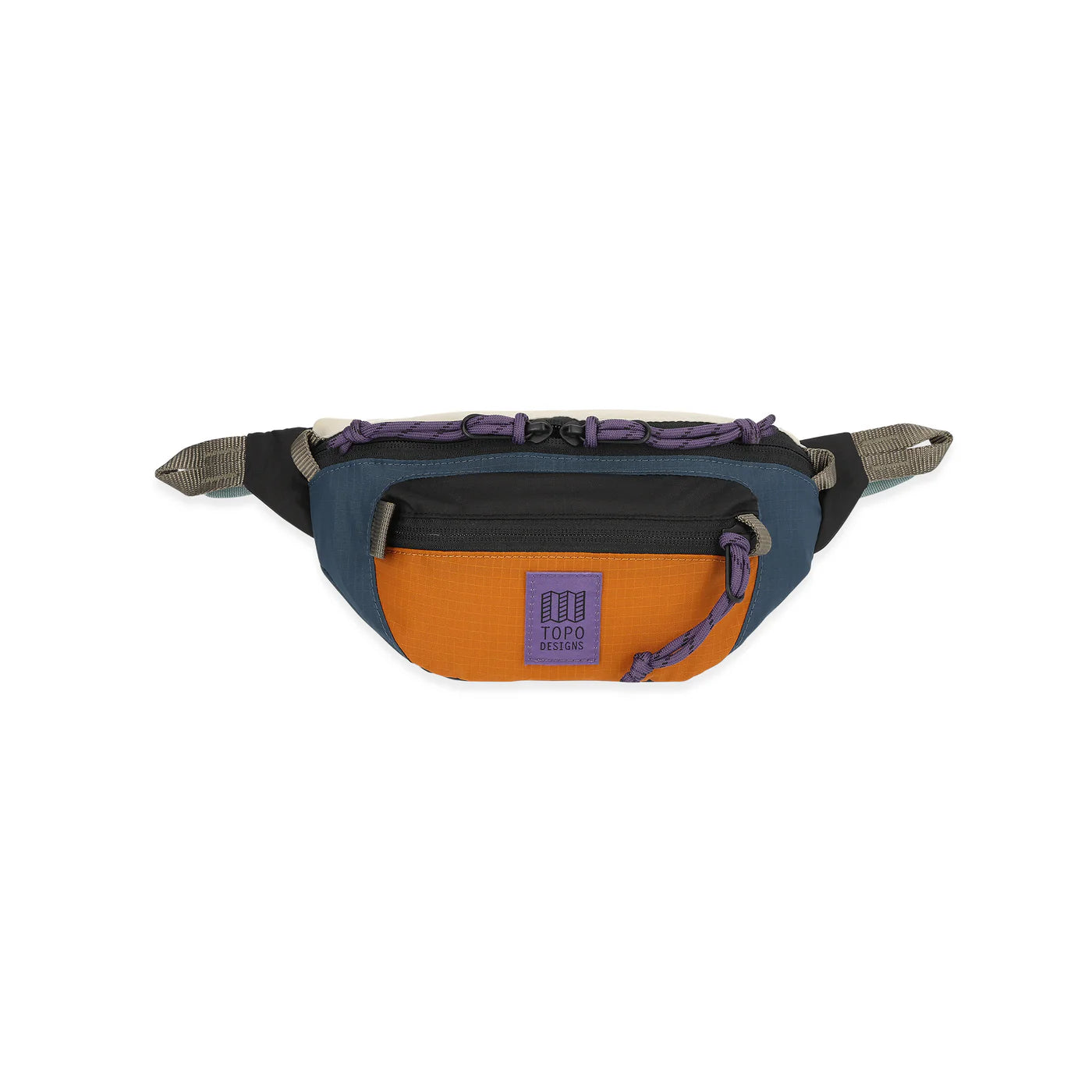 Topo Designs Mountain Waist Pack 2L, Pond Blue / Spice