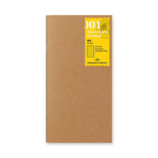 Traveler's Company 001. Lined Notebook Refill