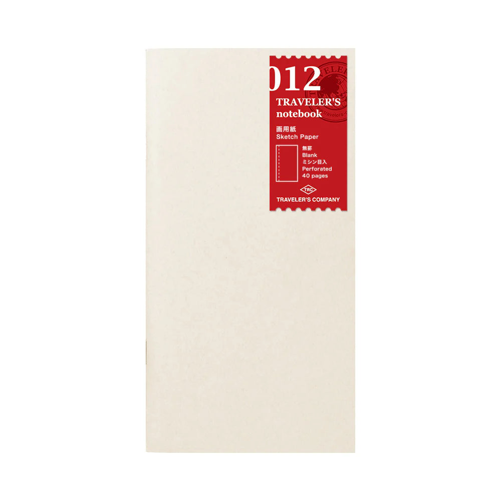 Traveler's Company 012. Sketch Paper Notebook Refill