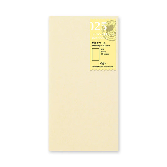 Traveler's Company 025. MD Paper Cream Notebook Refill