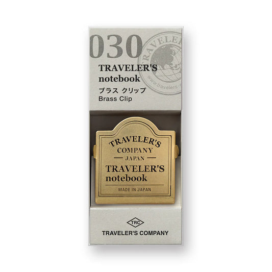 Traveler's Company 030. Brass Clip TRC Logo