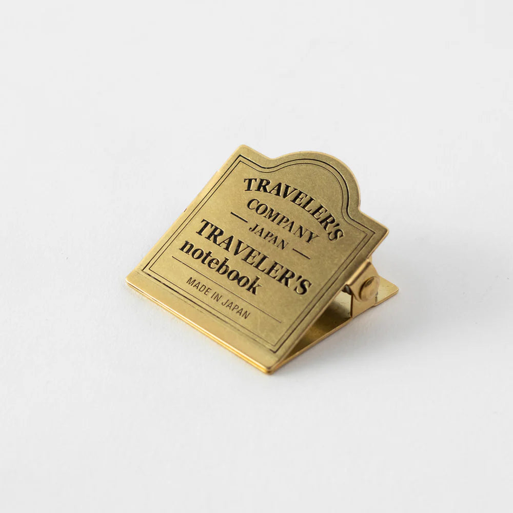 Traveler's Company 030. Brass Clip TRC Logo