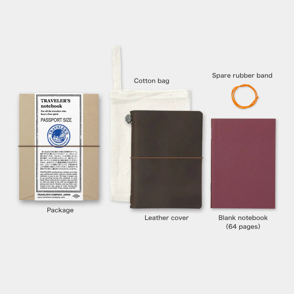 Traveler's Company Notebook Starter Set, Passport Size