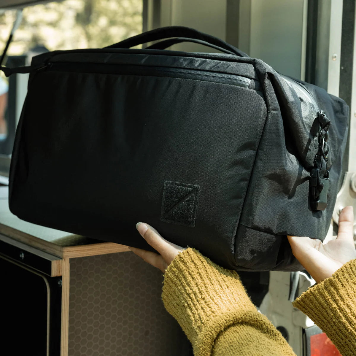 EVERGOODS Transit Duffel X-Pac Black/Coyote Brown, 35L