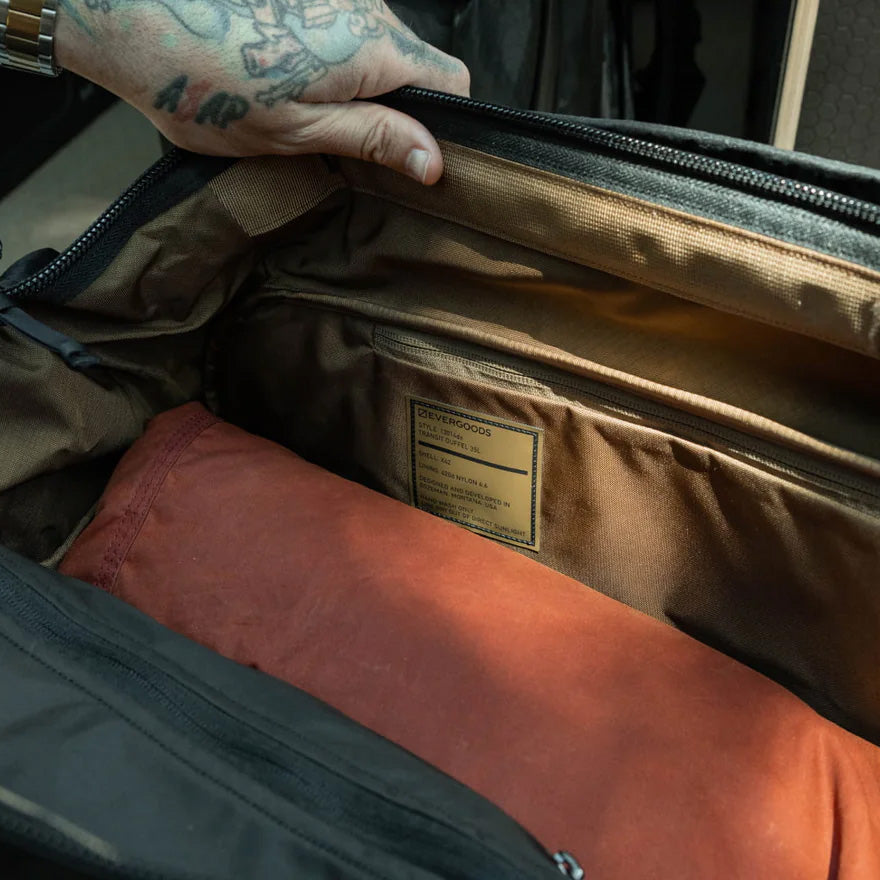 EVERGOODS Transit Duffel X-Pac Black/Coyote Brown, 35L