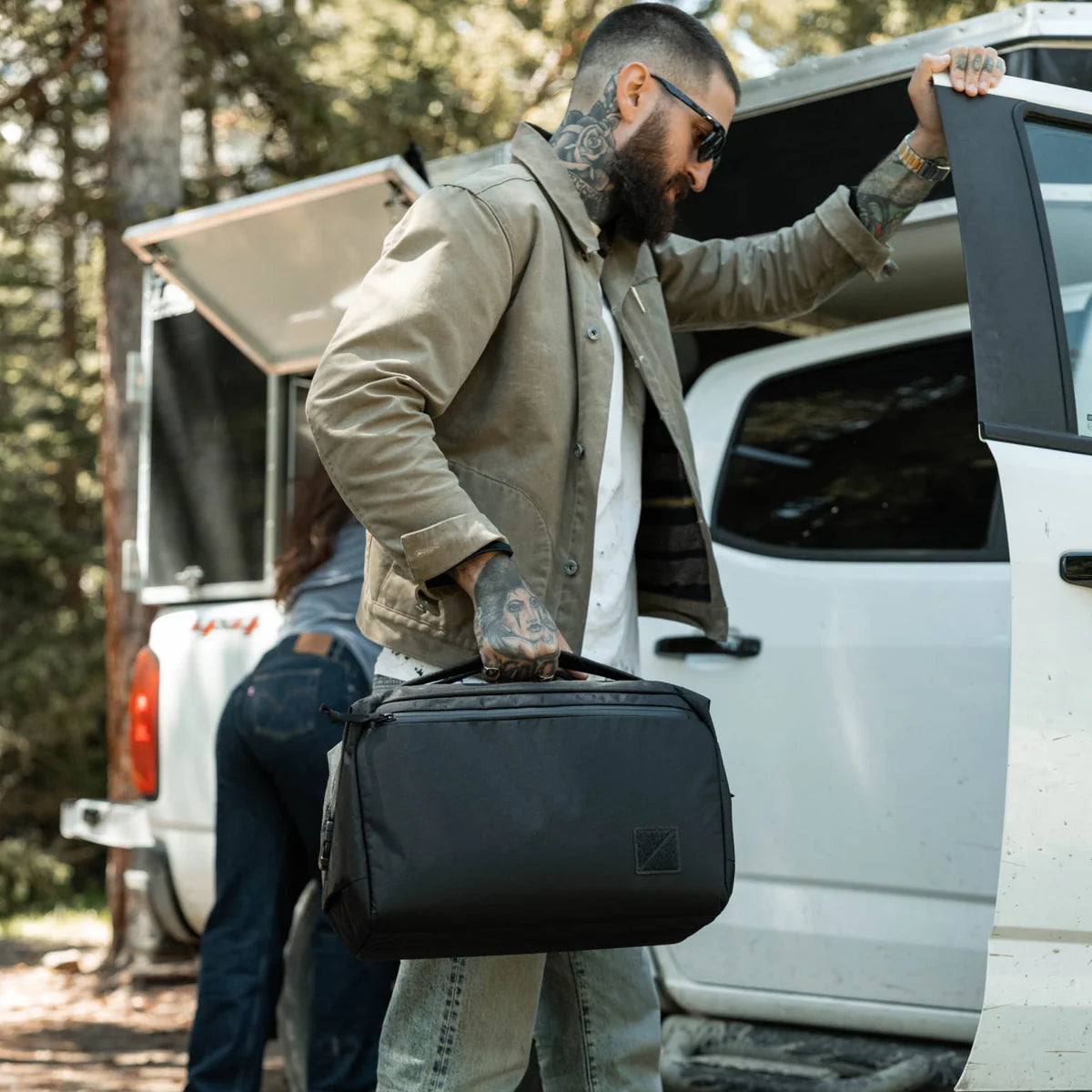 EVERGOODS Transit Duffel X-Pac Black/Coyote Brown, 25L