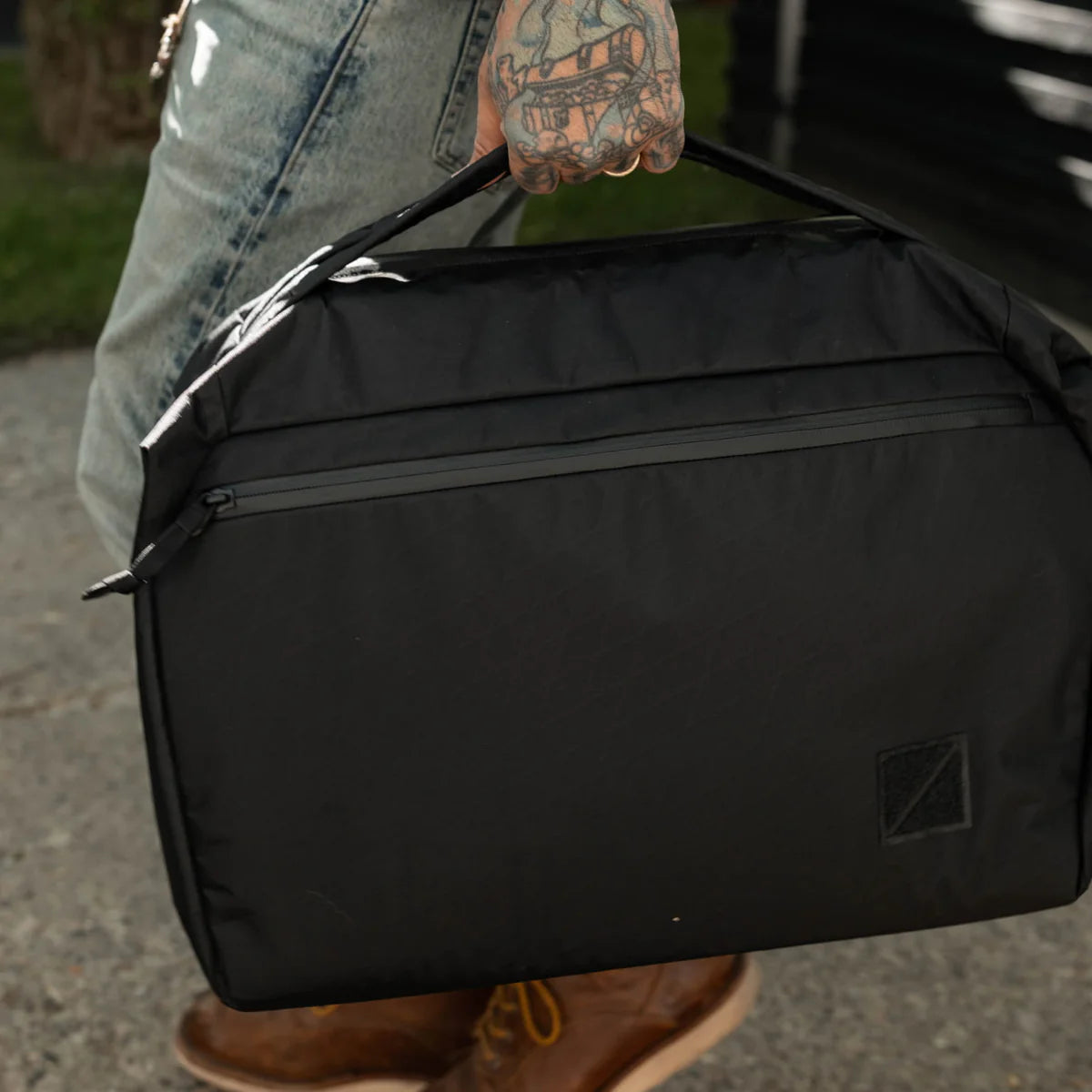 EVERGOODS Transit Duffel X-Pac Black/Coyote Brown, 35L
