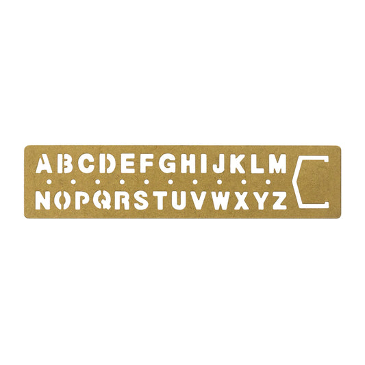 Traveler's Company Bookmark Alphabet, Brass