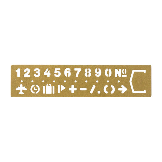 Traveler's Company Bookmark Number, Brass