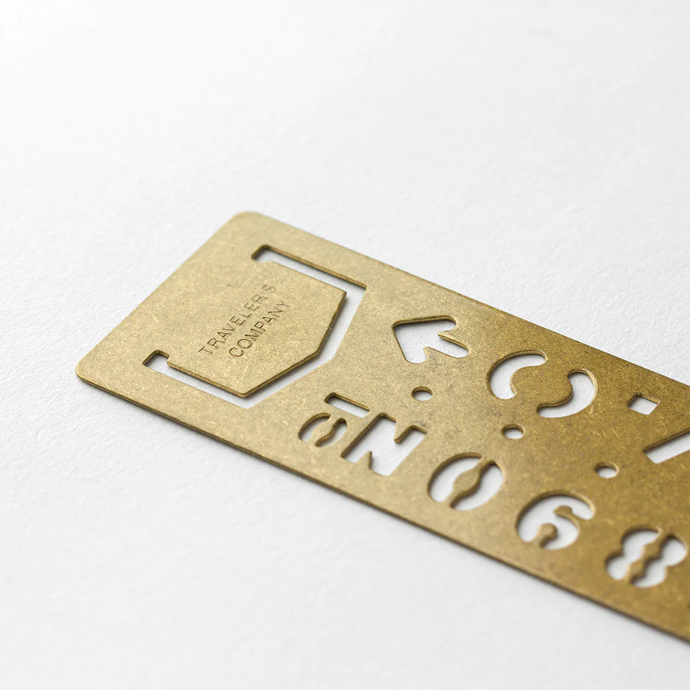 Traveler's Company Bookmark Number, Brass