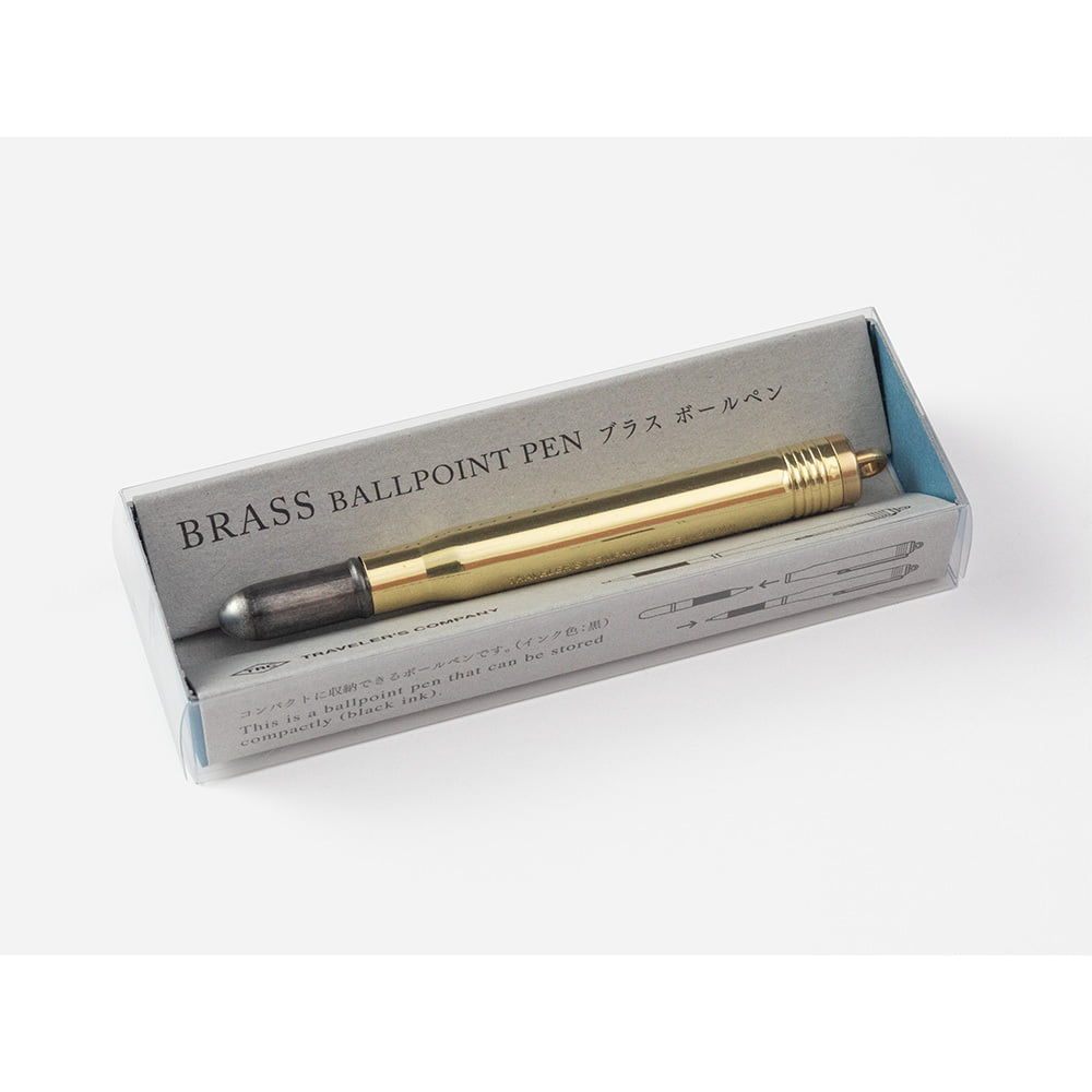 Traveler's Company Ballpoint Pen Solid, Brass