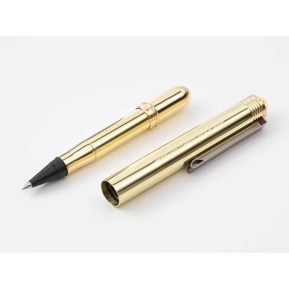 Traveler's Company Rollerball Pen Solid, Brass