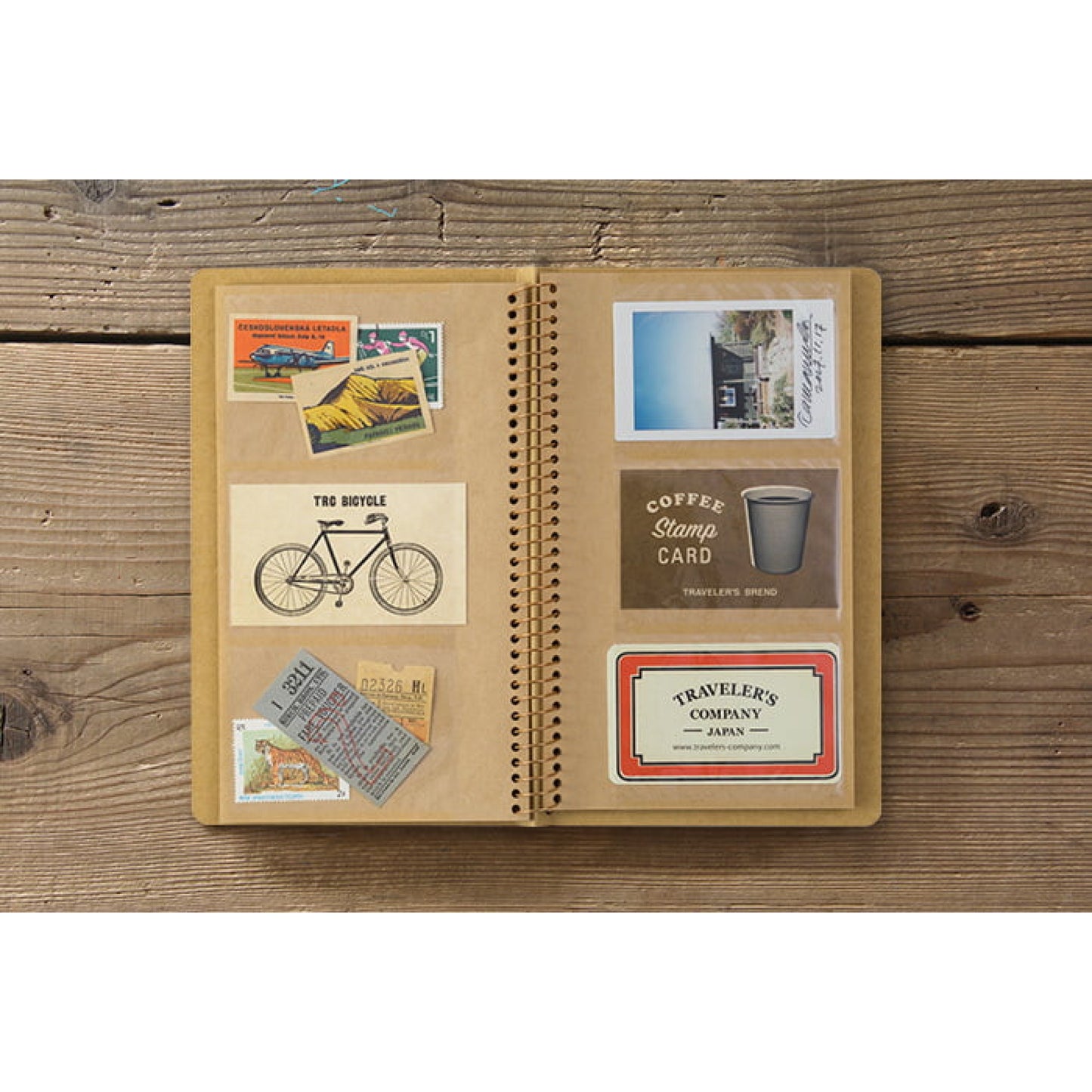 Traveler's Company Spiral Ring Notebook A5 Slim, Card File