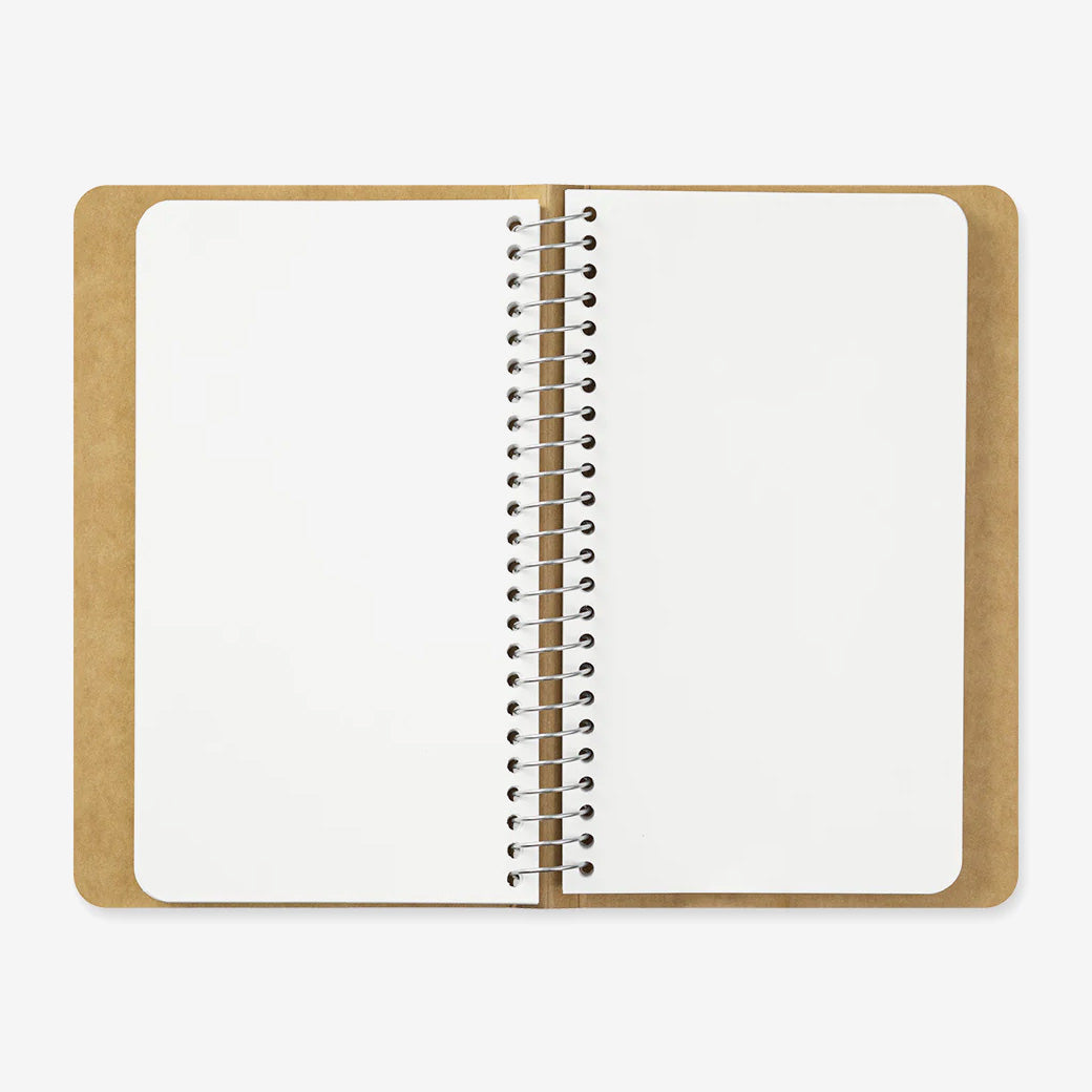 Traveler's Company Spiral Ring Notebook A6 Slim Blank MD Paper White