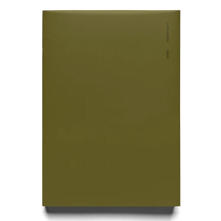 Cloth & Paper Perfect Bound Notebook A5, Graph Olive