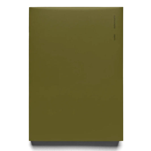 Cloth & Paper Perfect Bound Notebook A5, Graph Olive