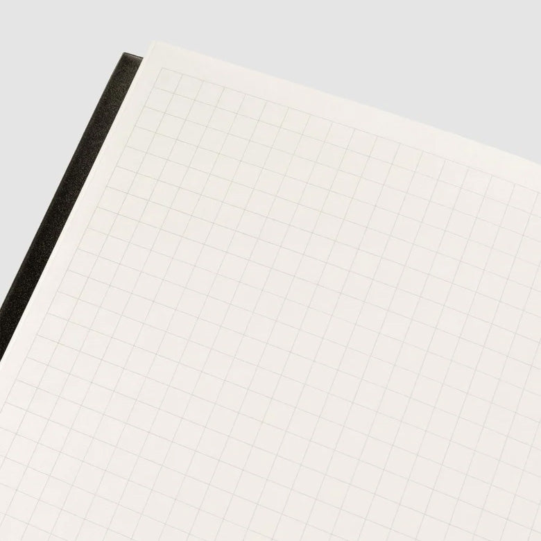 Cloth & Paper Perfect Bound Notebook A5, Graph Olive