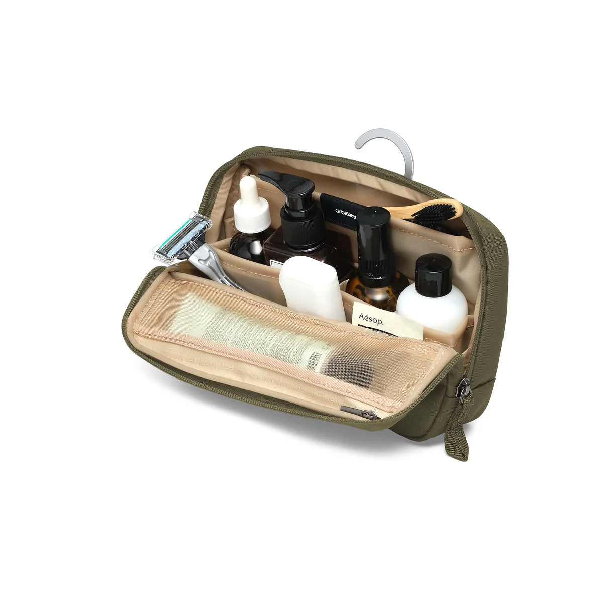 Orbitkey Toiletry Pouch, Olive