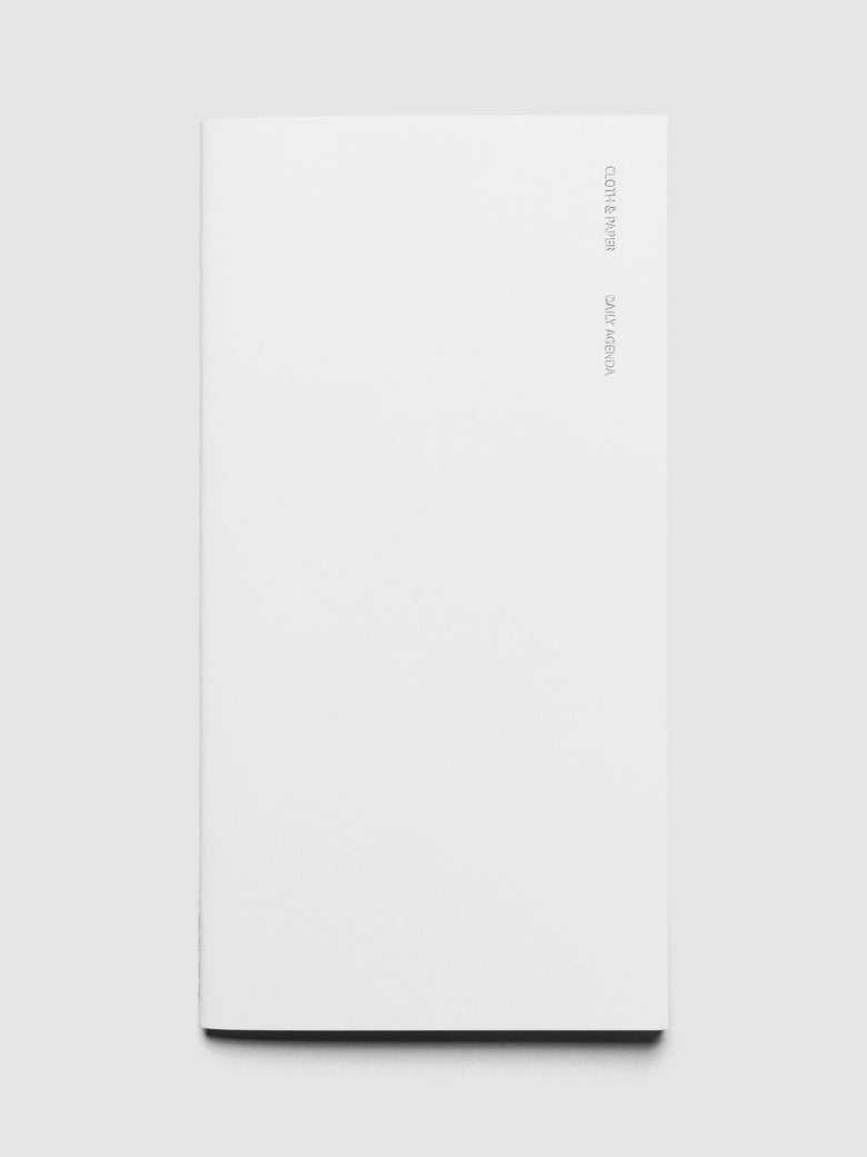 Cloth & Paper Travel Notebook A5 Slim, Daily Agenda Aspen
