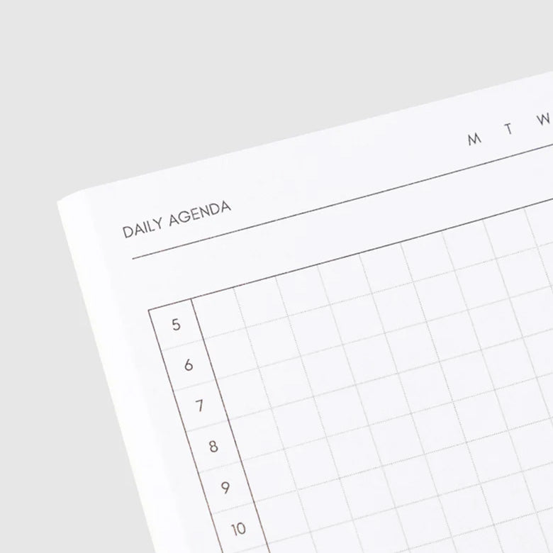 Cloth & Paper Travel Notebook Pocket Plus, Daily Agenda Aspen