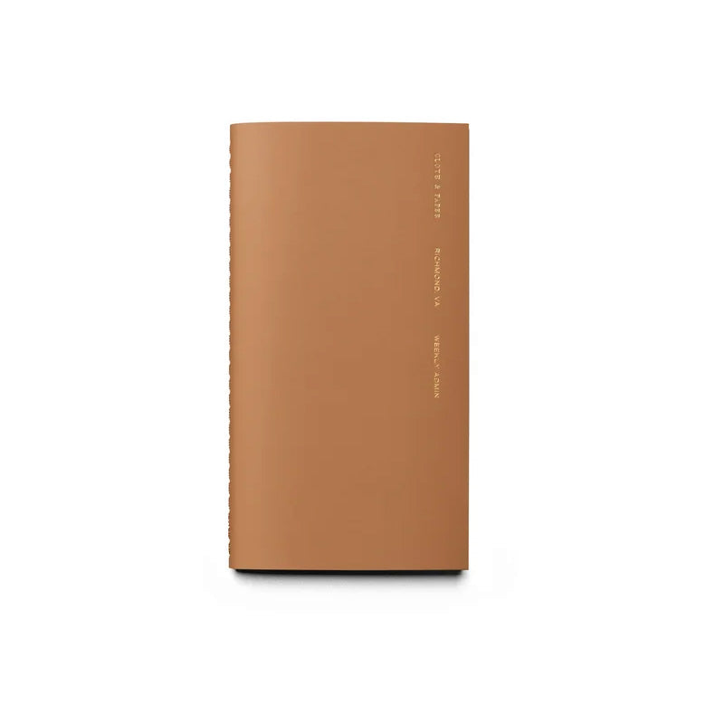 Cloth & Paper Travel Notebook Pocket Plus, Weekly Admin Macchiato