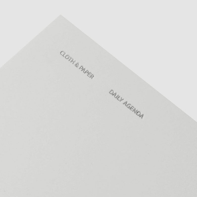 Cloth & Paper Travel Notebook Pocket Plus, Daily Agenda Aspen