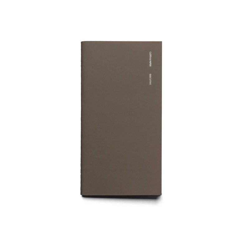 Cloth & Paper Travel Notebook Pocket Plus, Executive Cafe Noir