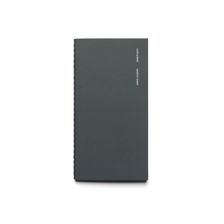 Cloth & Paper Travel Notebook Pocket Plus, Monthly Admin Lagoon