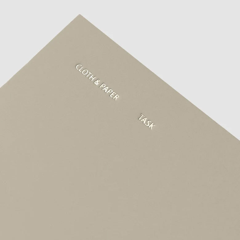 Cloth & Paper Travel Notebook Pocket Plus, Task Planner Ristretto