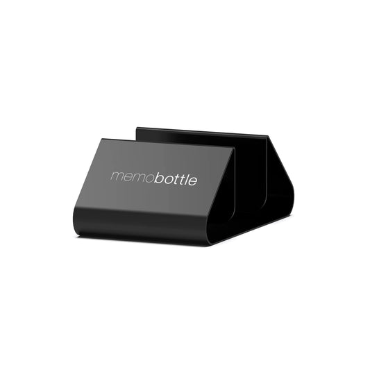 Memobottle™ Black Desk Stand (Stainless Steel memobottle)
