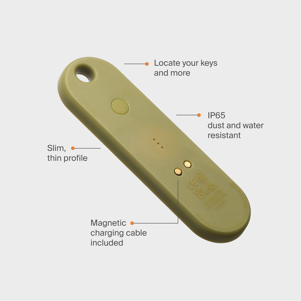 Orbitkey Universal Tracker, Pistachio, detaljbilde 7
