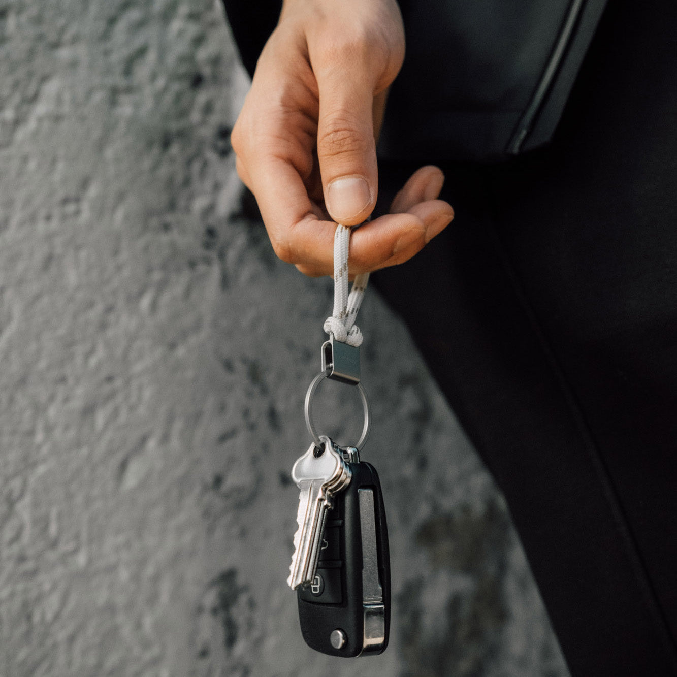 Orbitkey Urban Loop Keychain, Stone