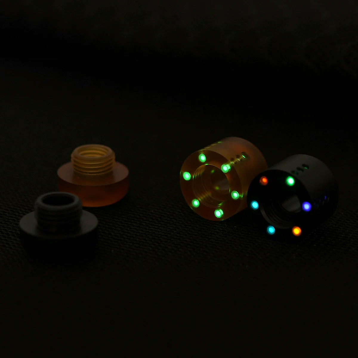 Viperade VAB5 ULTEM/PEI Knife Beads, PEI-Black with 6pcs glow bar