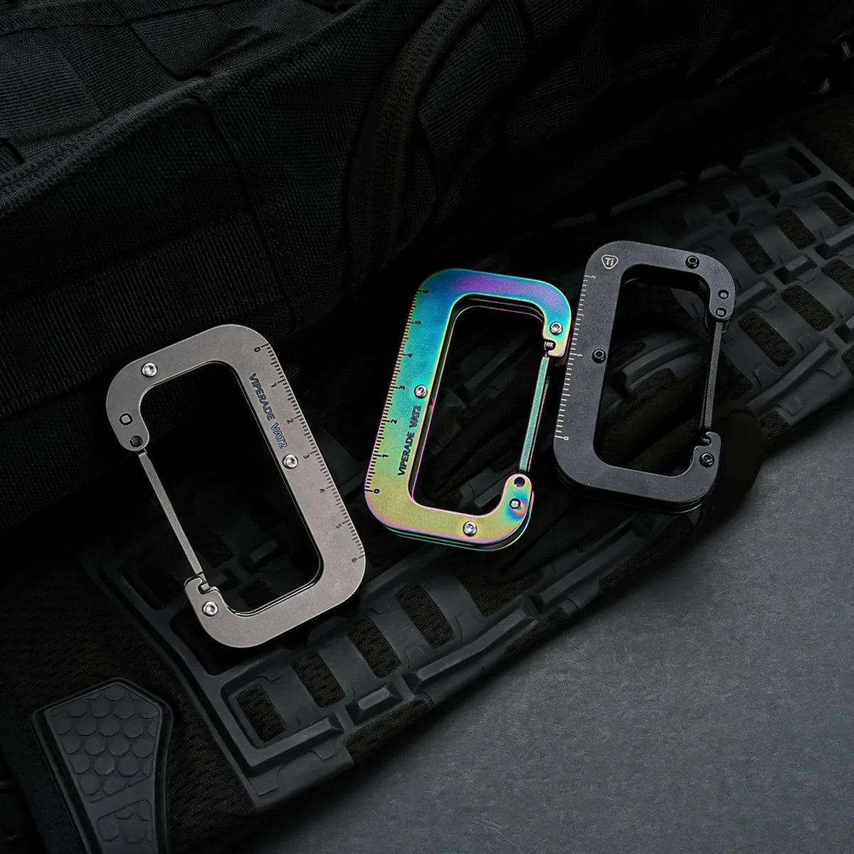 Viperade VAT2 Titanium EDC Utility Hook & Keychain clip, Colorful