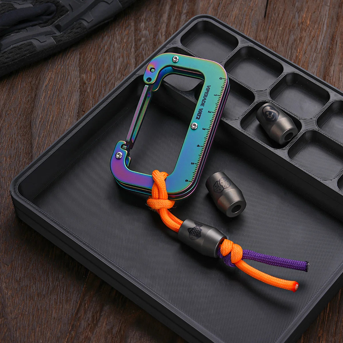 Viperade VAT2 Titanium EDC Utility Hook & Keychain clip, Colorful