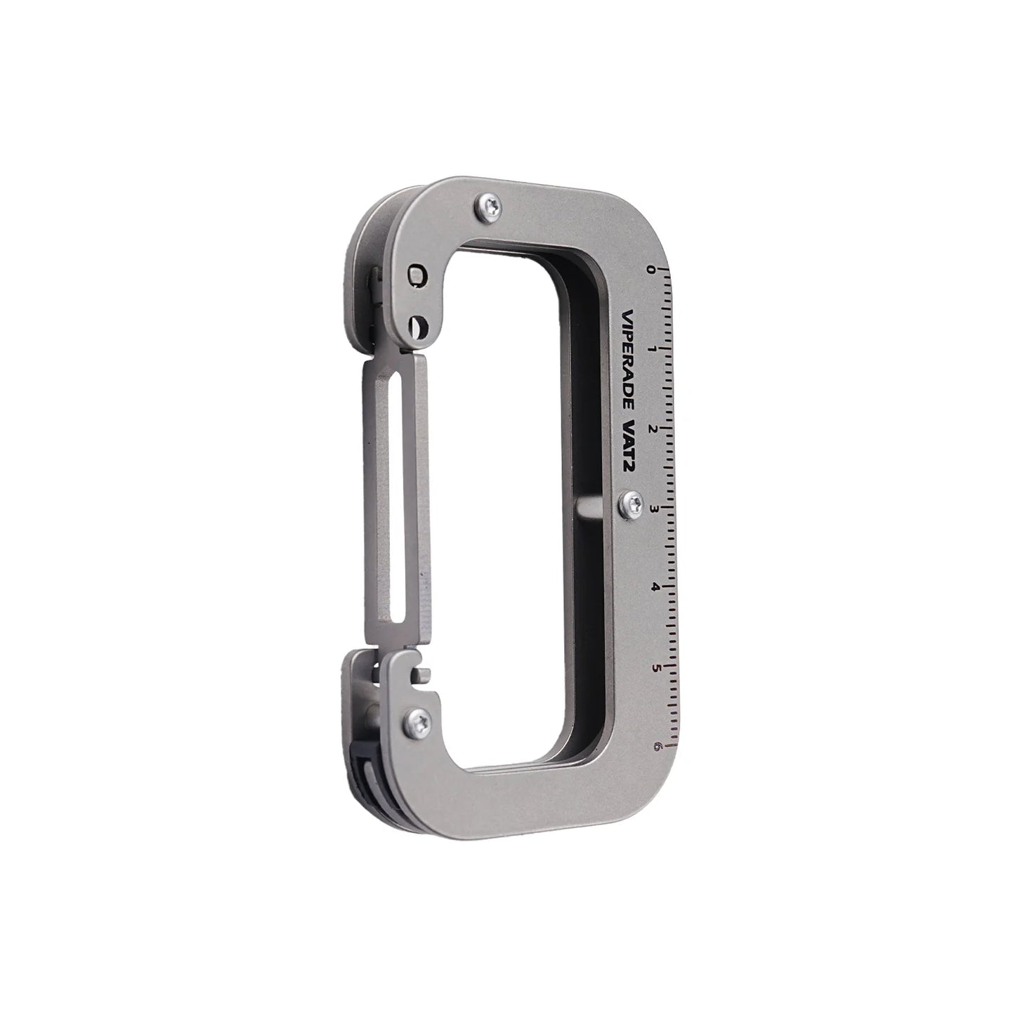 Viperade VAT2 Titanium EDC Utility Hook & Keychain clip, Sandblasted