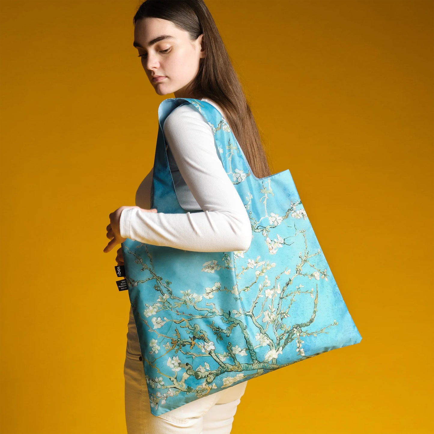 LOQI Vincent Van Gogh Recycled Bag, Almond Blossom