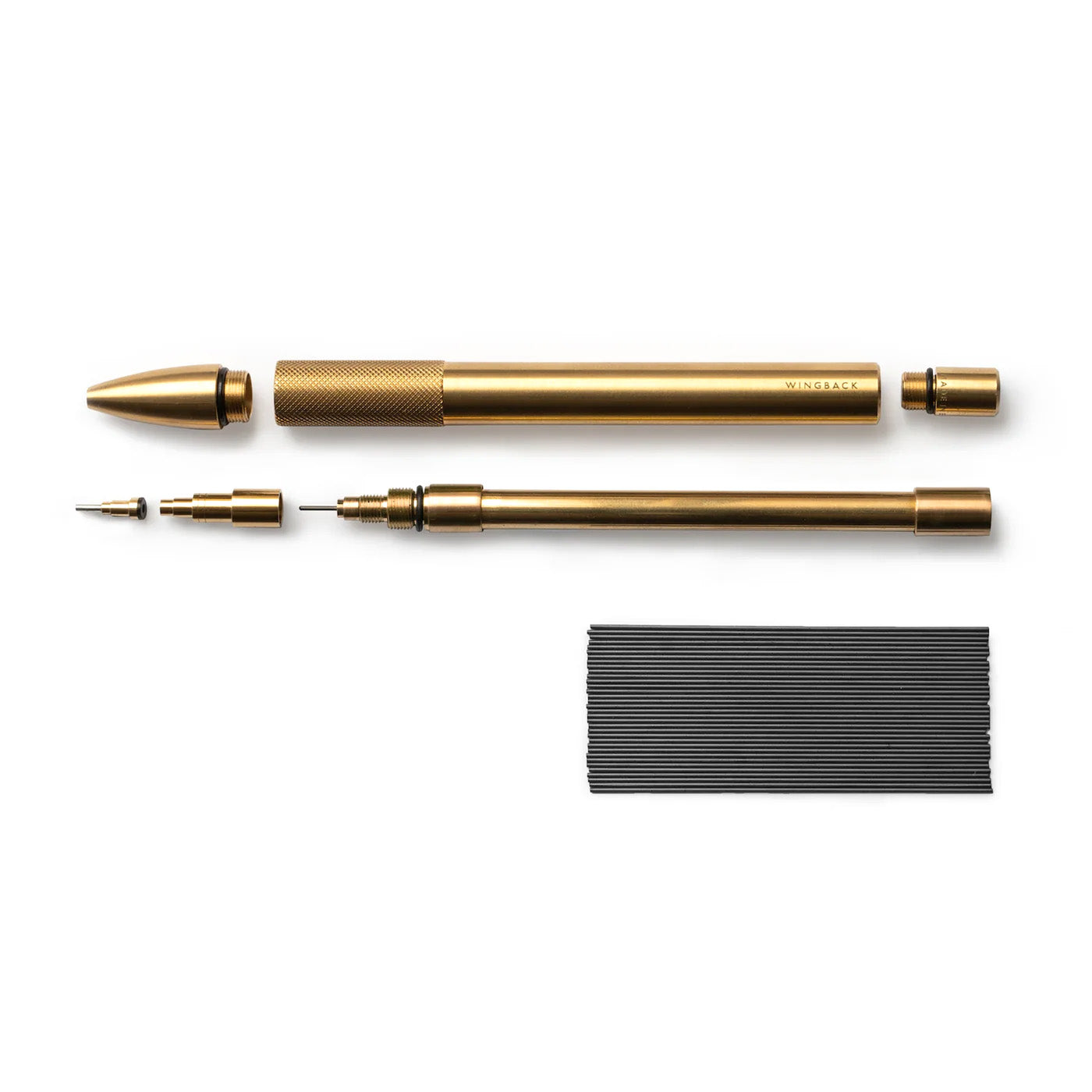 Wingback Mechanical Pencil Brass, 0.7mm