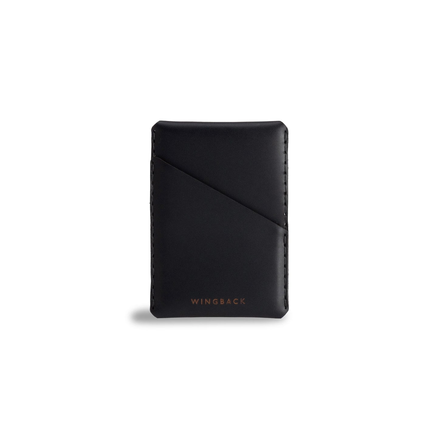 Wingback Winston Card Holder, Charcoal