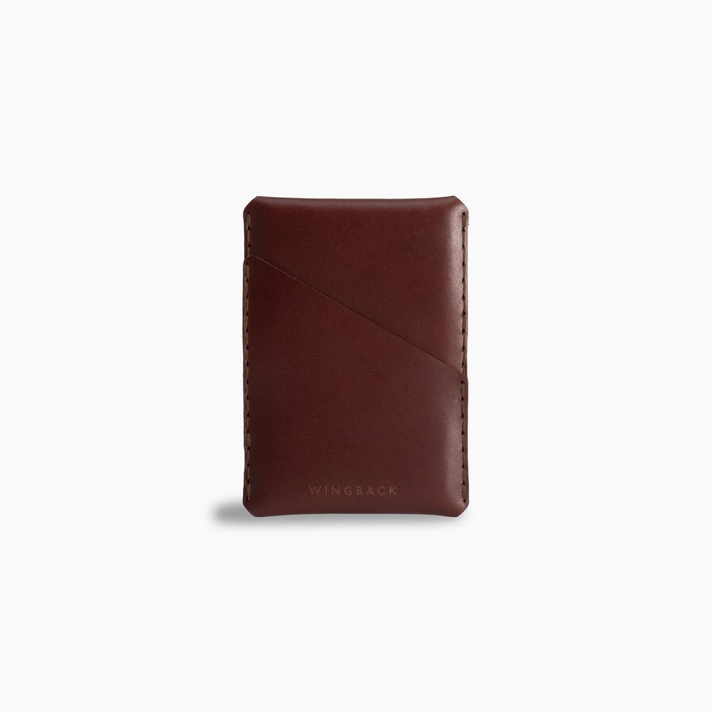 Wingback Winston Card Holder, Chestnut